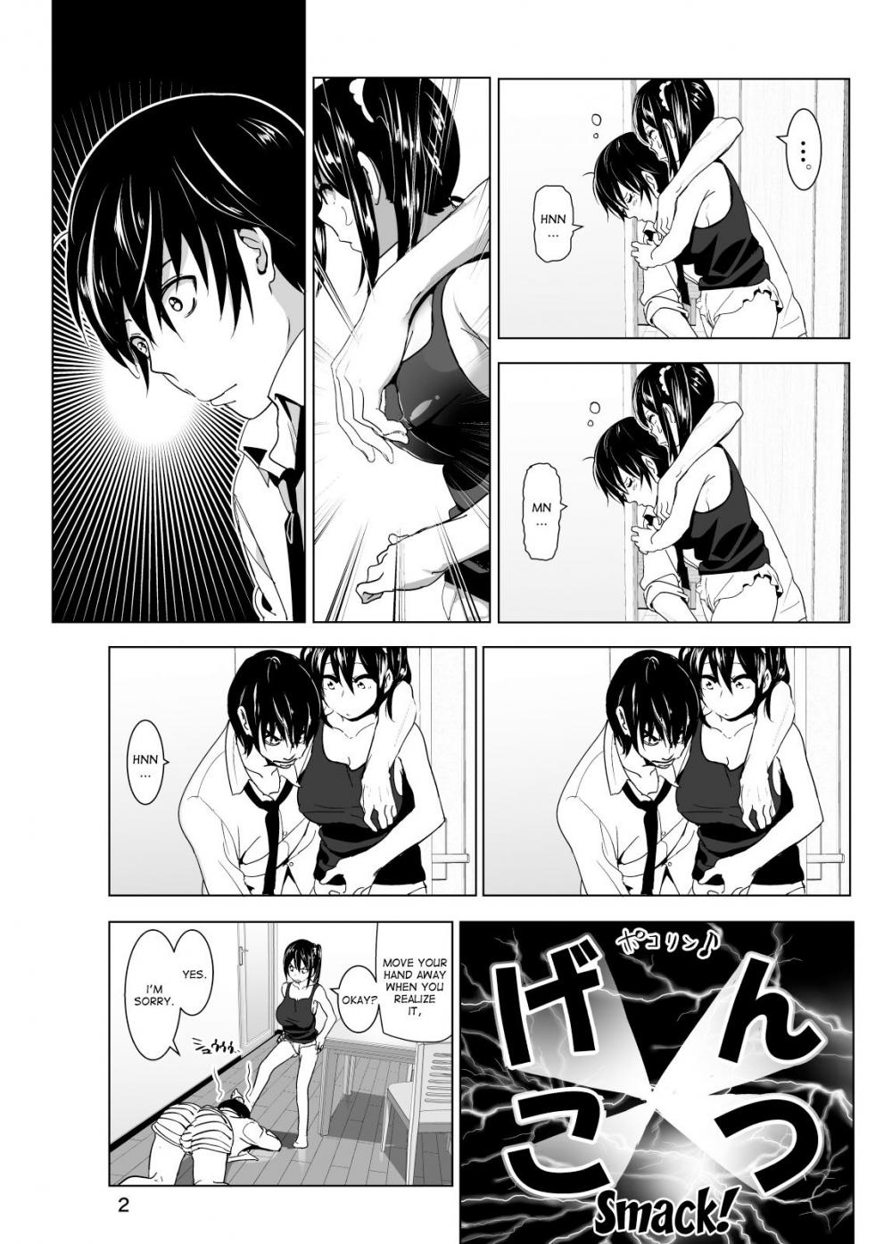 Hentai Manga Comic-Imouto no Oppai ga Marudashi Datta Hanashi-Chapter 3-3